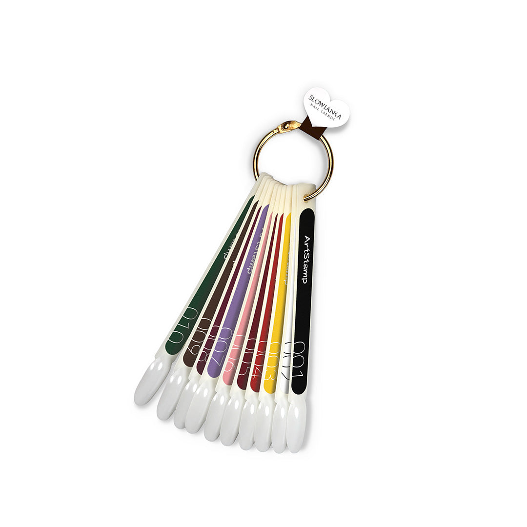 Nuancier pour vernis stamping